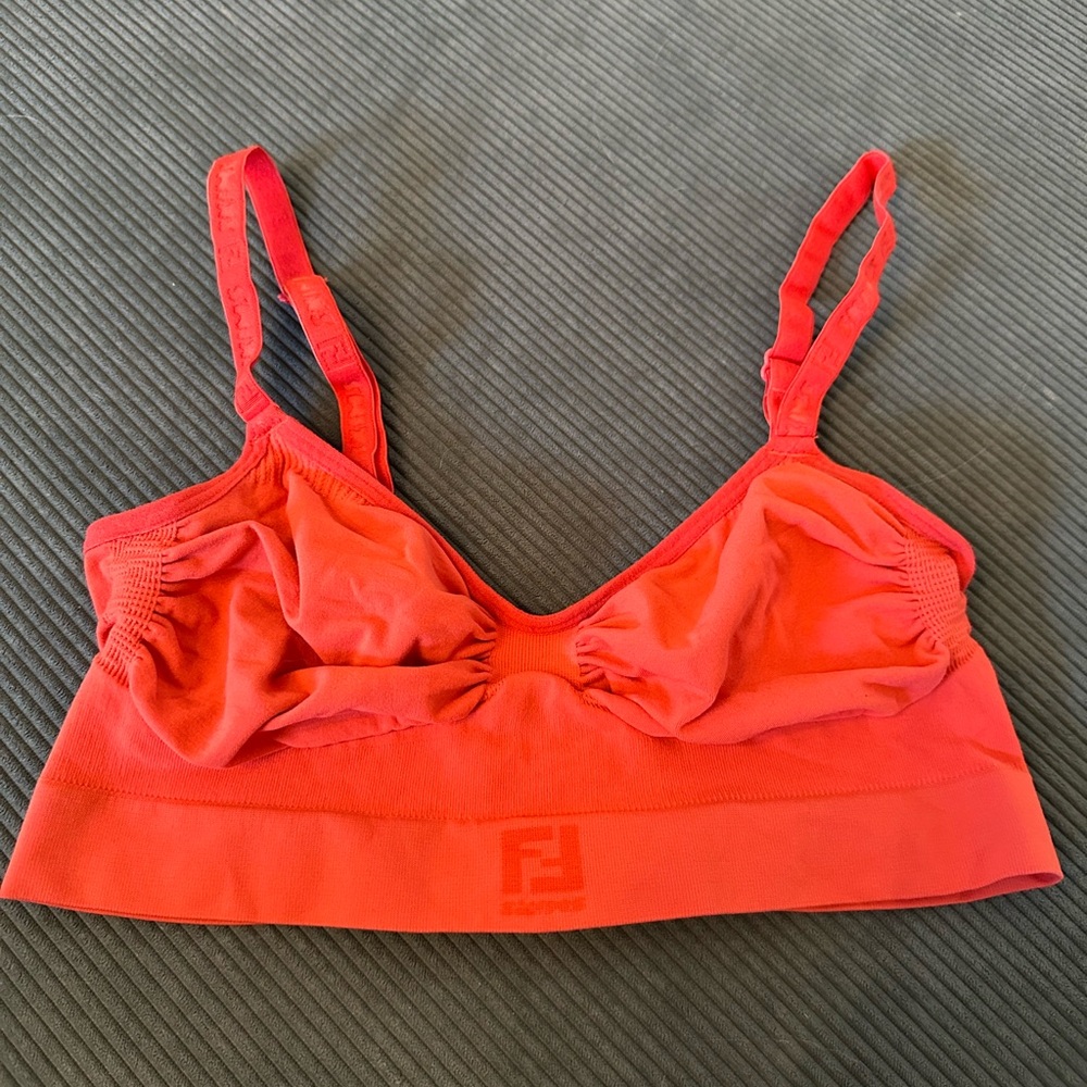 SKIMS x Fendi Vibrant Coral Bralette